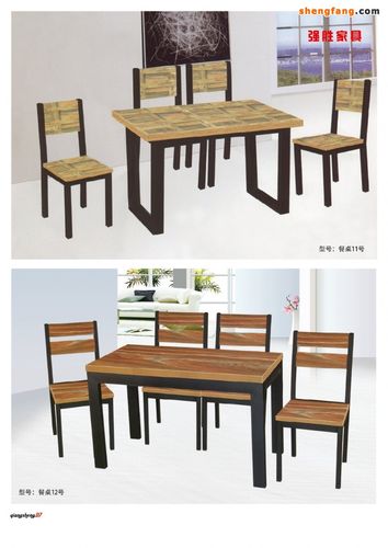 胜芳钢木家具_钢木餐桌椅_钢木餐桌_强胜钢木餐桌椅